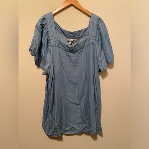 Ava & Viv plus size denim top